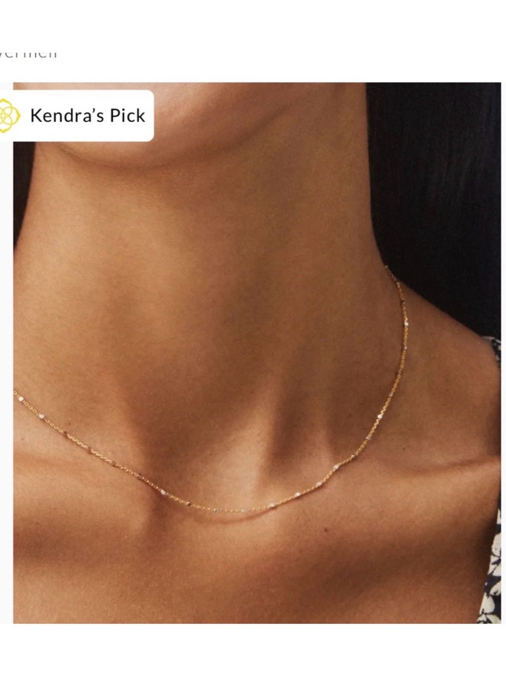 Kendra Scott 18 Inch Single Satellite Chain Necklace in Mixed Metal